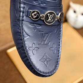 LV Louis Vuitton мужские туфли высшего качества, точная копия ори