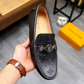 LV Louis Vuitton мужские туфли высшего качества, точная копия ори
