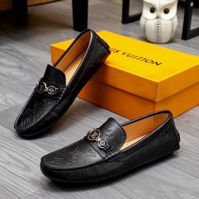 LV Louis Vuitton мужские туфли высшего качества, точная копия ори