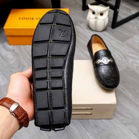 LV Louis Vuitton мужские туфли высшего качества, точная копия ори