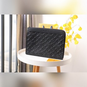 Pochette Jour Сумка M82080 Черная кожа Подходит для ноутбука. Мо