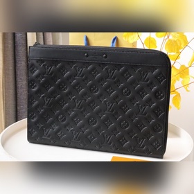 Pochette Jour Сумка M82080 Черная кожа Подходит для ноутбука. Мо