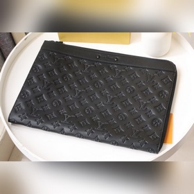 Pochette Jour Сумка M82080 Черная кожа Подходит для ноутбука. Мо