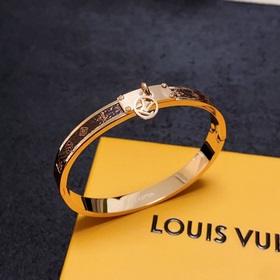 Оригинальный товар LV, нейтральный кожаный браслет с принтом, Lou
