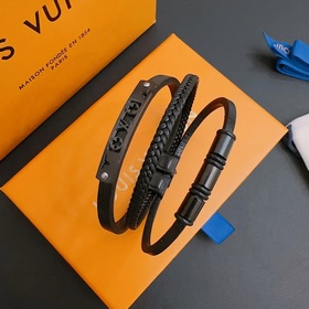 LV Louis Vuitton кожаный браслет на запястье, оригинал, новая мод