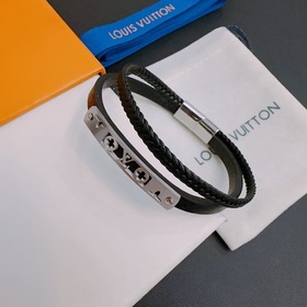 LV Louis Vuitton кожаный браслет на запястье, оригинал, новая мод