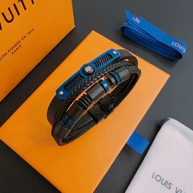 Высококачественный кожаный браслет LV Louis Vuitton, оригинальная