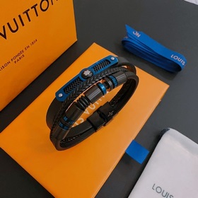 Высококачественный кожаный браслет LV Louis Vuitton, оригинальная
