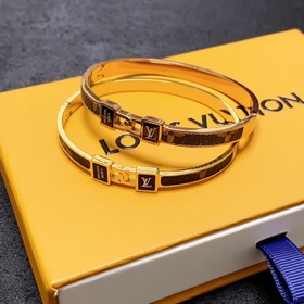 Оригинальный браслет LV из кожи нейтрального цвета, Louis Vuitton
