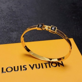 Оригинальный браслет LV из кожи нейтрального цвета, Louis Vuitton