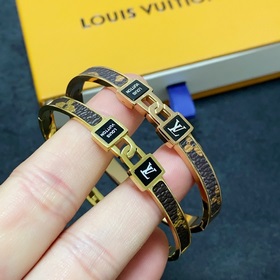 Оригинальный браслет LV из кожи нейтрального цвета, Louis Vuitton