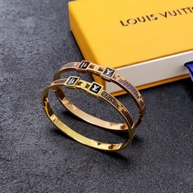Оригинальный браслет LV из кожи нейтрального цвета, Louis Vuitton