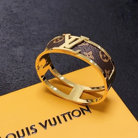 Новинка 2023 года, оригинал, широкий браслет Louis Vuitton с кожа