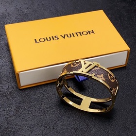 Новинка 2023 года, оригинал, широкий браслет Louis Vuitton с кожа
