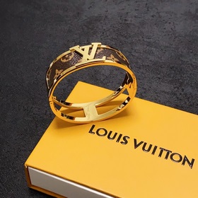 Новинка 2023 года, оригинал, широкий браслет Louis Vuitton с кожа