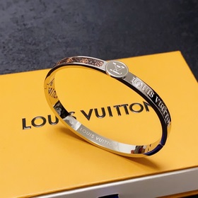 Оригинальный браслет LV из кожи с гравировкой букв, Louis Vuitton