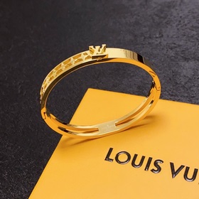 Оригинальный браслет LV с гравировкой букв, Louis Vuitton, матери