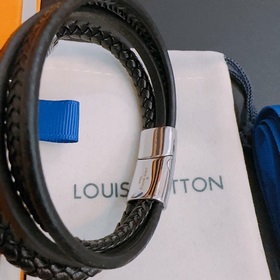 Высококачественный кожаный браслет LV Louis Vuitton, оригинальная