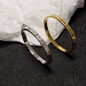 LV Louis Vuitton серия браслетов с гравировкой, подходит для мужч