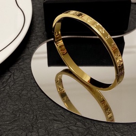 LV Louis Vuitton серия браслетов с гравировкой, подходит для мужч