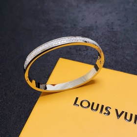 Оригинальный браслет с буквами LV, универсальный, полностью инкру