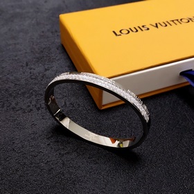 Оригинальный браслет с буквами LV, универсальный, полностью инкру