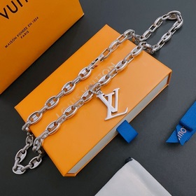 Оригинальное колье Louis Vuitton LV, новая модель из фирменного м