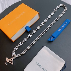 Оригинальное колье Louis Vuitton LV, новая модель из фирменного м