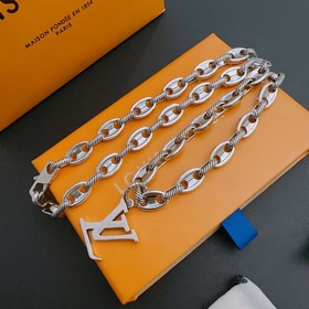 Оригинальное колье Louis Vuitton LV, новая модель из фирменного м