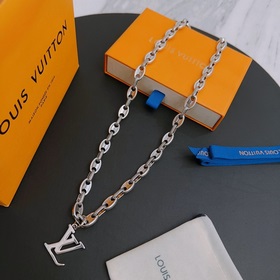 Оригинальное колье Louis Vuitton LV, новая модель из фирменного м