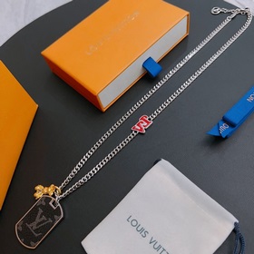 Оригинальное колье Louis Vuitton LV, новая модель из фирменного м