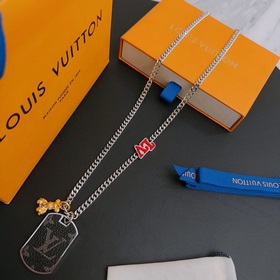 Оригинальное колье Louis Vuitton LV, новая модель из фирменного м