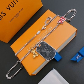 Оригинальное колье Louis Vuitton LV, новая модель из фирменного м