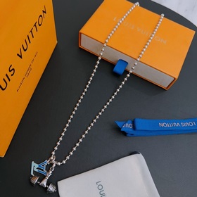 Оригинальное колье Louis Vuitton LV, новая модель из фирменного м