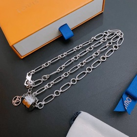 Оригинальное колье Louis Vuitton LV, новая модель из фирменного м