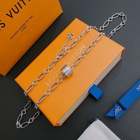 Оригинальное колье Louis Vuitton LV, новая модель из фирменного м