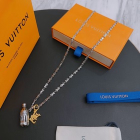 Оригинальное колье Louis Vuitton LV, новая модель из фирменного м