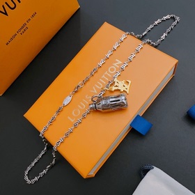 Оригинальное колье Louis Vuitton LV, новая модель из фирменного м