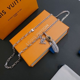 Оригинальное колье Louis Vuitton LV, новая модель из фирменного м