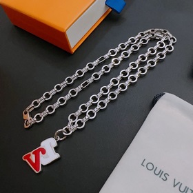 Оригинальное колье Louis Vuitton LV, новая модель из фирменного м