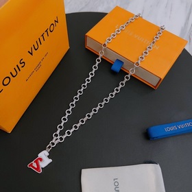 Оригинальное колье Louis Vuitton LV, новая модель из фирменного м