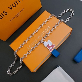 Оригинальное колье Louis Vuitton LV, новая модель из фирменного м