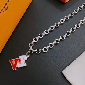 Оригинальное колье Louis Vuitton LV, новая модель из фирменного м