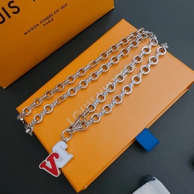 Оригинальное колье Louis Vuitton LV, новая модель из фирменного м