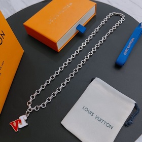 Оригинальное колье Louis Vuitton LV, новая модель из фирменного м