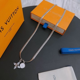Оригинальное колье Louis Vuitton LV, новая модель из фирменного м