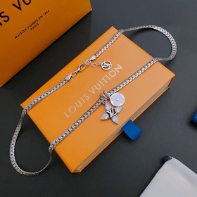 Оригинальное колье Louis Vuitton LV, новая модель из фирменного м