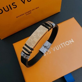 Кожаный браслет Louis Vuitton LV, оригинал, новая модель из фирме
