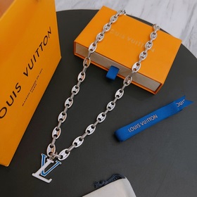 Оригинальное колье Louis Vuitton LV, новая модель из фирменного м