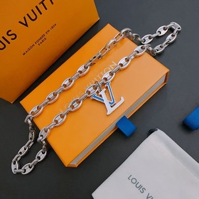 Оригинальное колье Louis Vuitton LV, новая модель из фирменного м